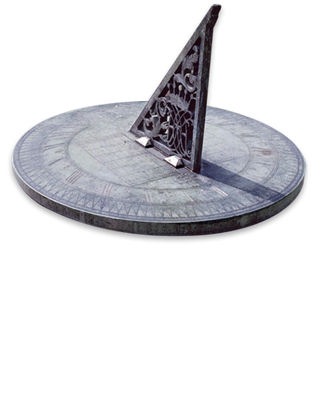 Horizontal sundial, designed and made about 1695 for the Anthony Grey, the 11th Earl of Kent, for his country estate Wrest Park, Bedfordshire, England.